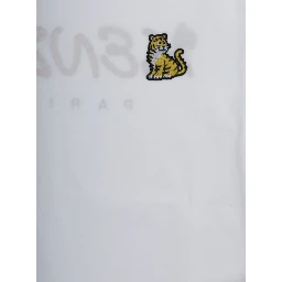White T-Shirt with Embroidered Logo on Front and Lettering Logo on Back in Cotton Boy