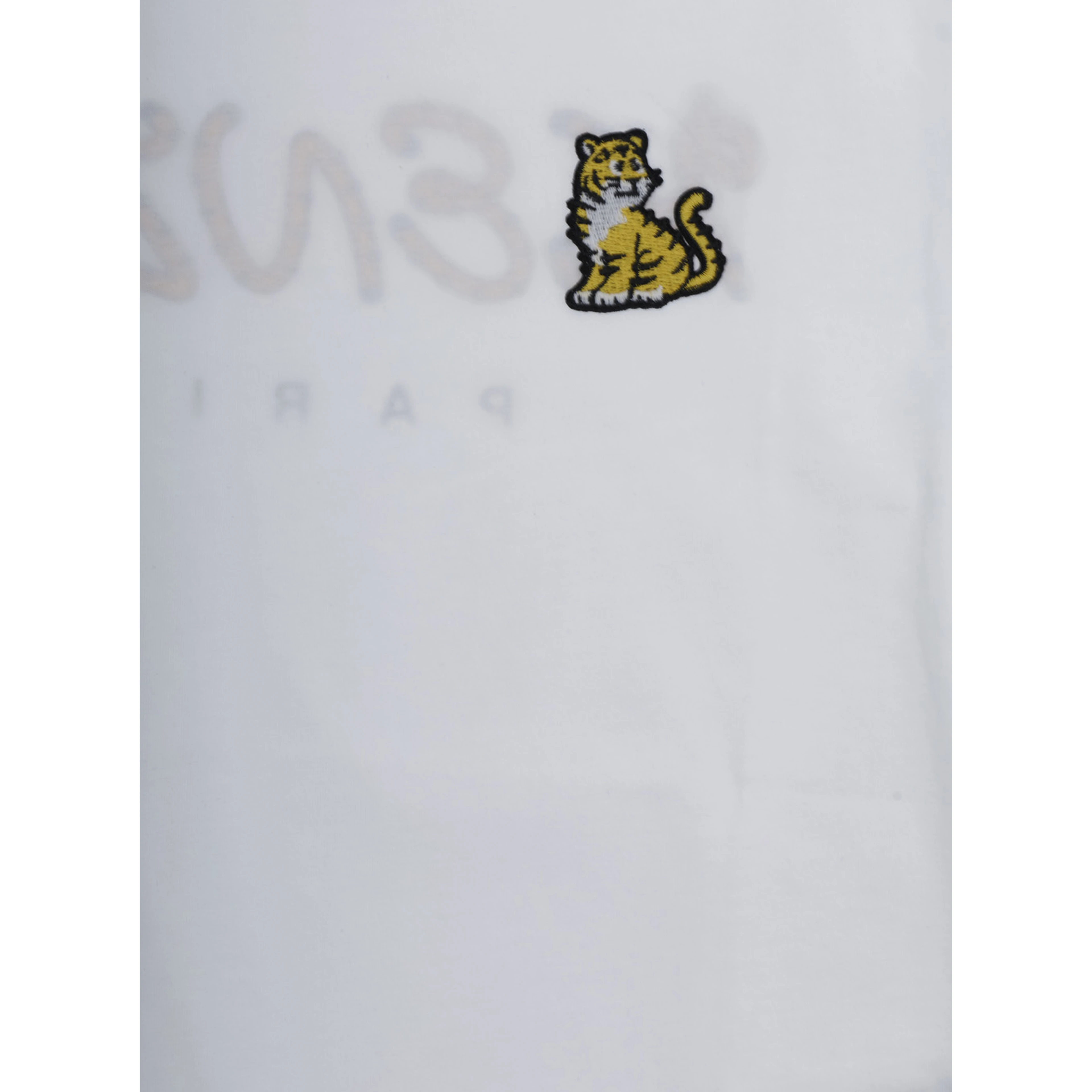 White T-Shirt with Embroidered Logo on Front and Lettering Logo on Back in Cotton Boy