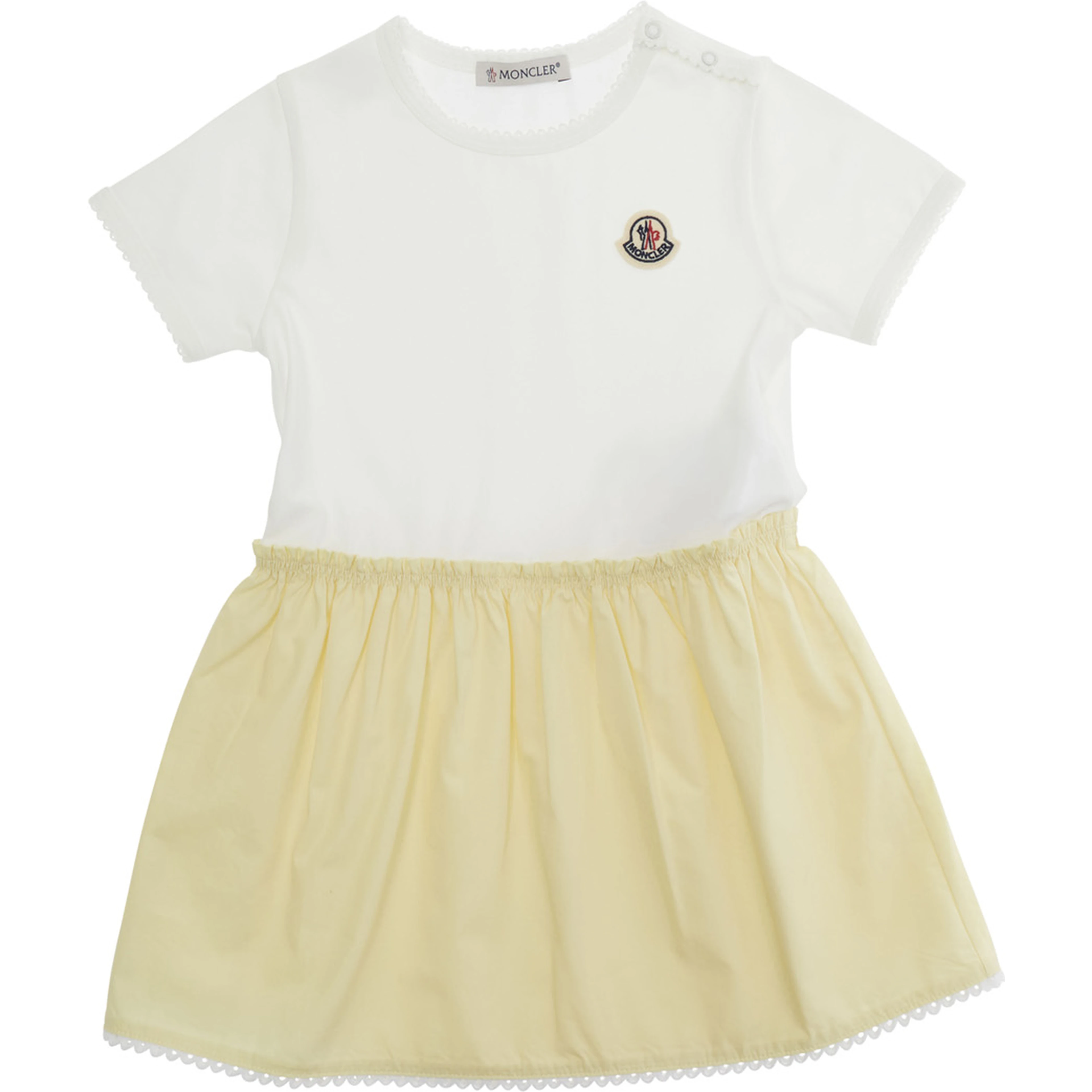 GIRL DRESS - Short Sleeve Dress with Multicolor Print in Cotton for Women
