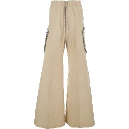 HEIZER BELAS-SAND PANTS - Beige Pants with High Waist and Side Pockets - Cotton - Men