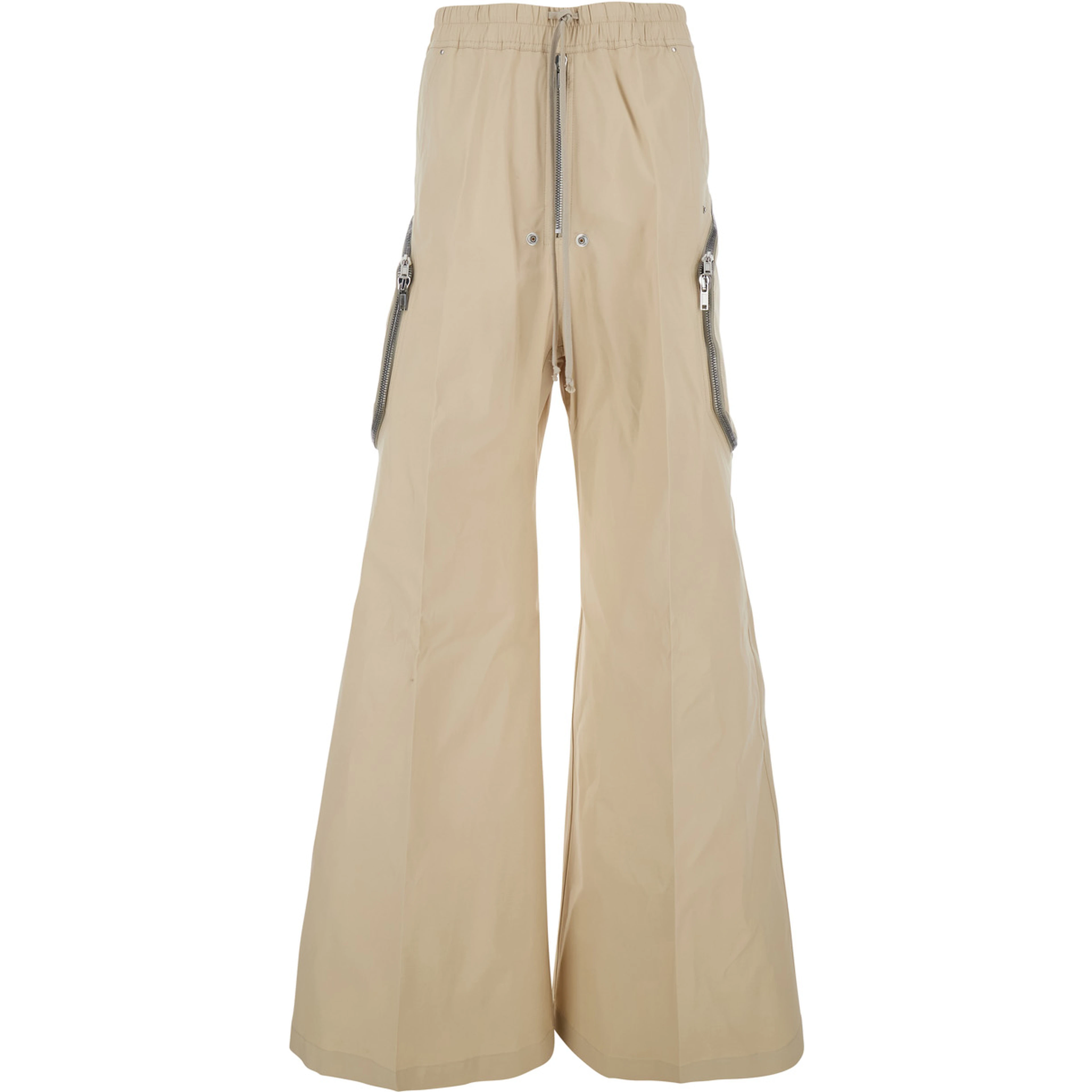 HEIZER BELAS-SAND PANTS - Beige Pants with High Waist and Side Pockets - Cotton - Men