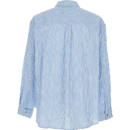 SEMI-OVERFIT WRINKLE STRIPE SHIRT