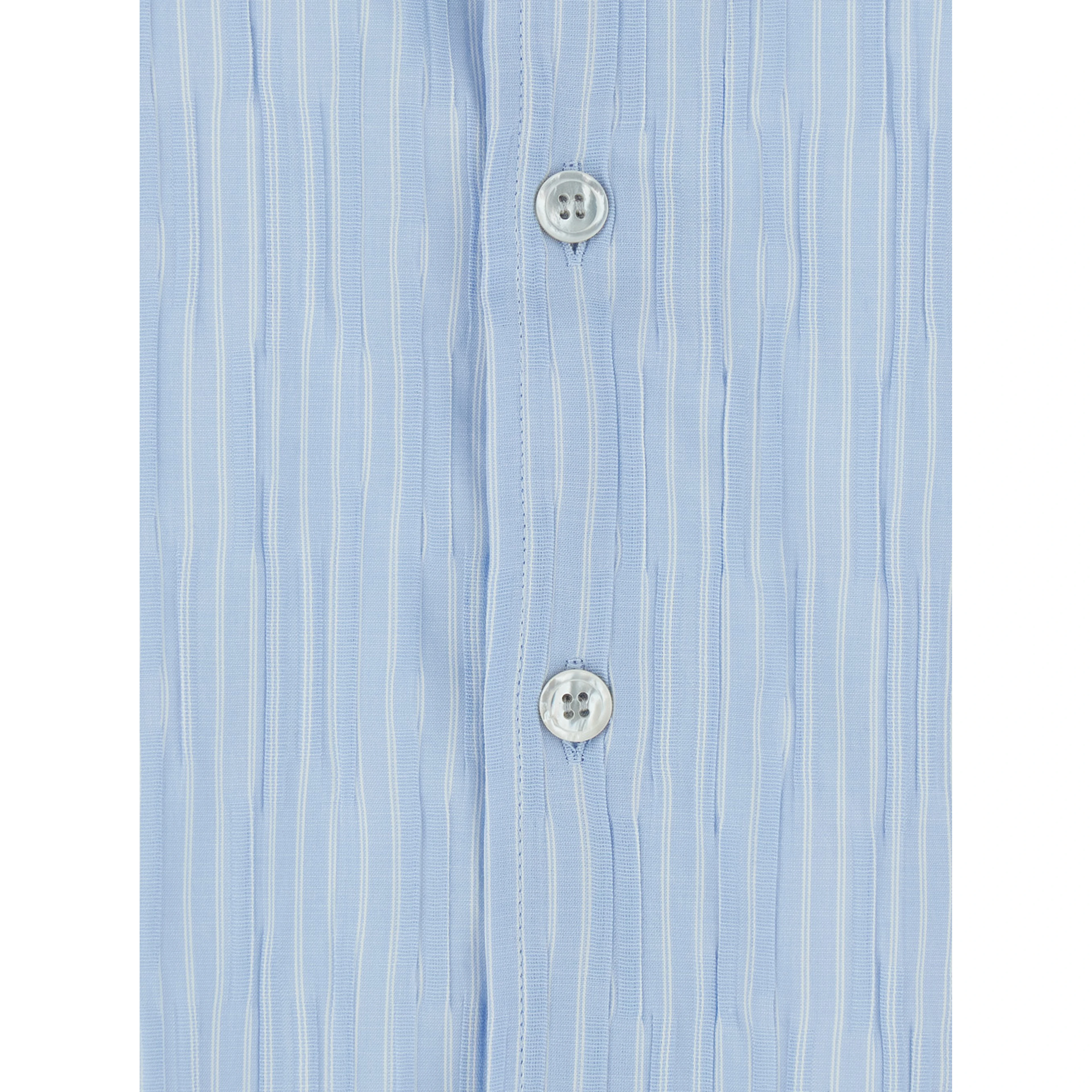 SEMI-OVERFIT WRINKLE STRIPE SHIRT