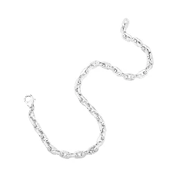 Lace Cindy Silver-colored necklace with Chain Design and Claw Clasp Closure on the Back in Metal for Women