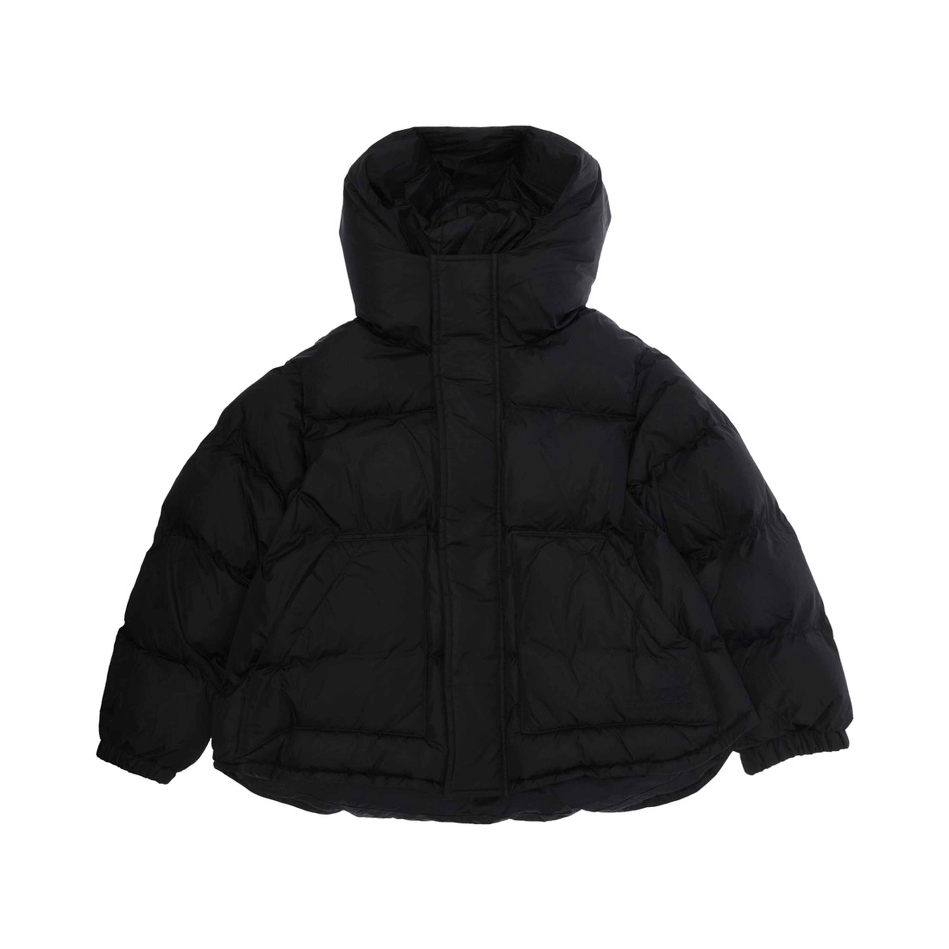 Down jacket M61090MM08BMM6J149UM6900 with high collar and pockets, in Nylon, color Black, for Boy