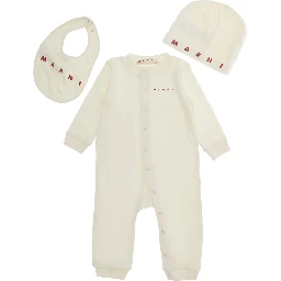 BOX KIT APPAREL with long sleeves and round neckline in White Cotton Boy