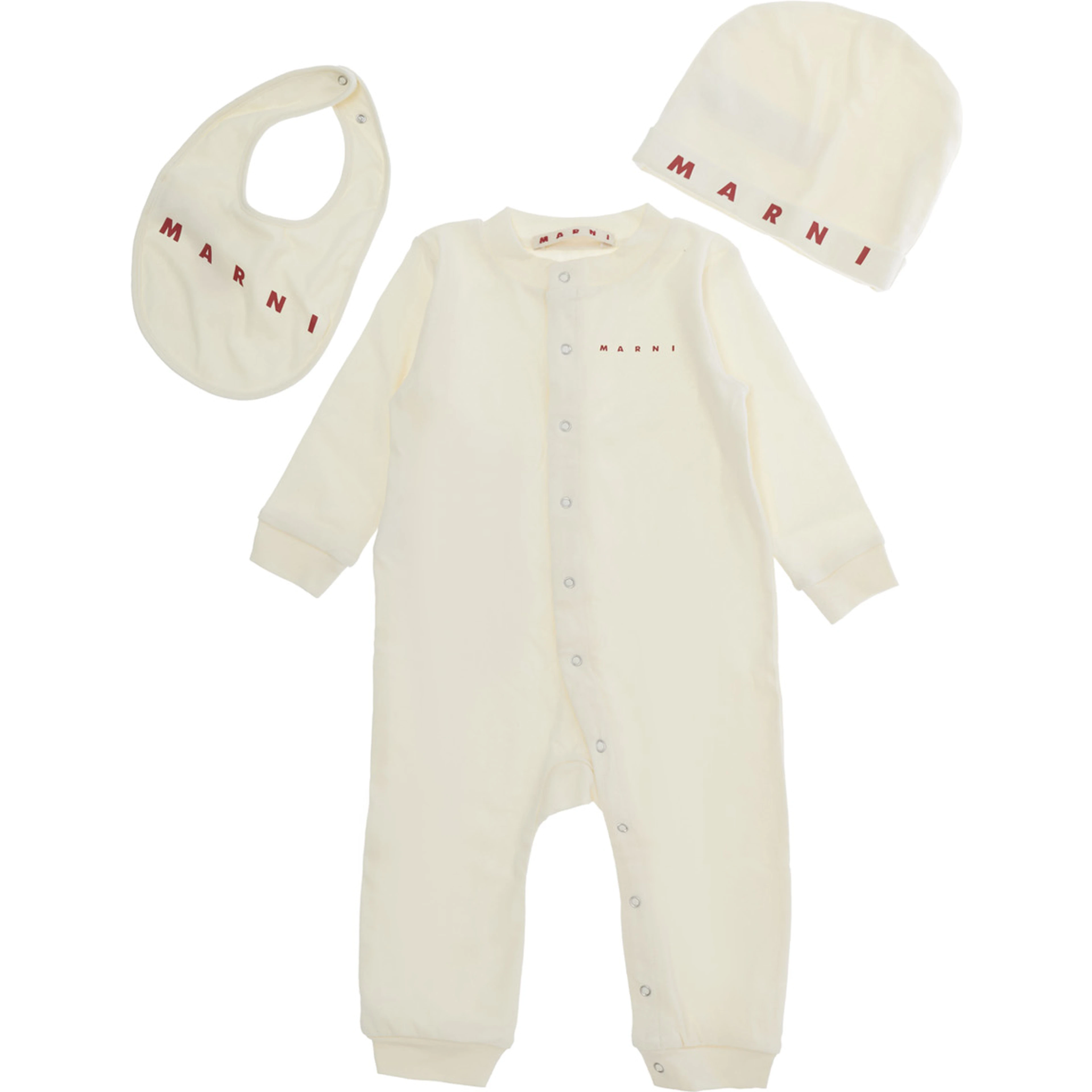 BOX KIT APPAREL with long sleeves and round neckline in White Cotton Boy
