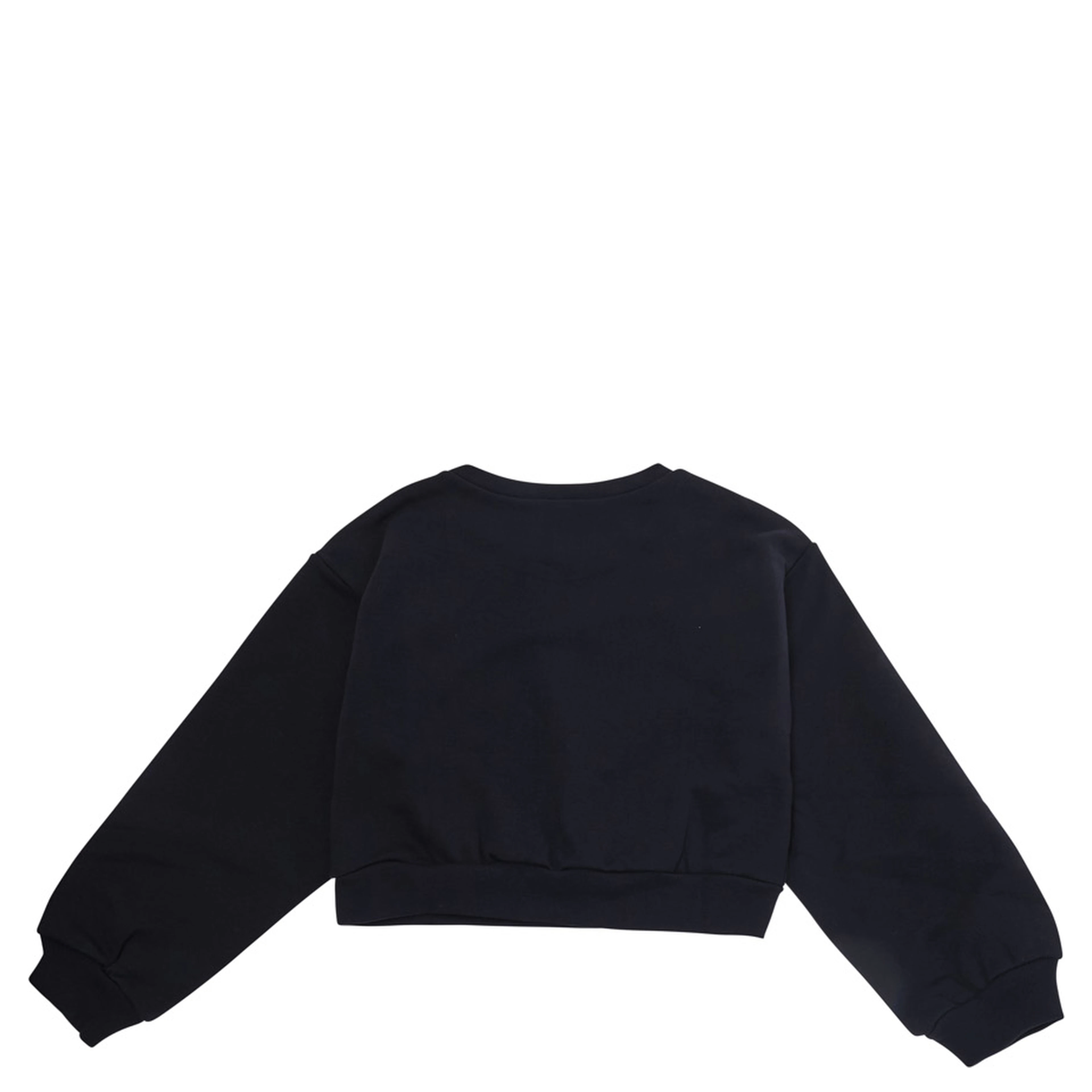 blue Crewneck sweatshirt with logo on the front in cotton Girl