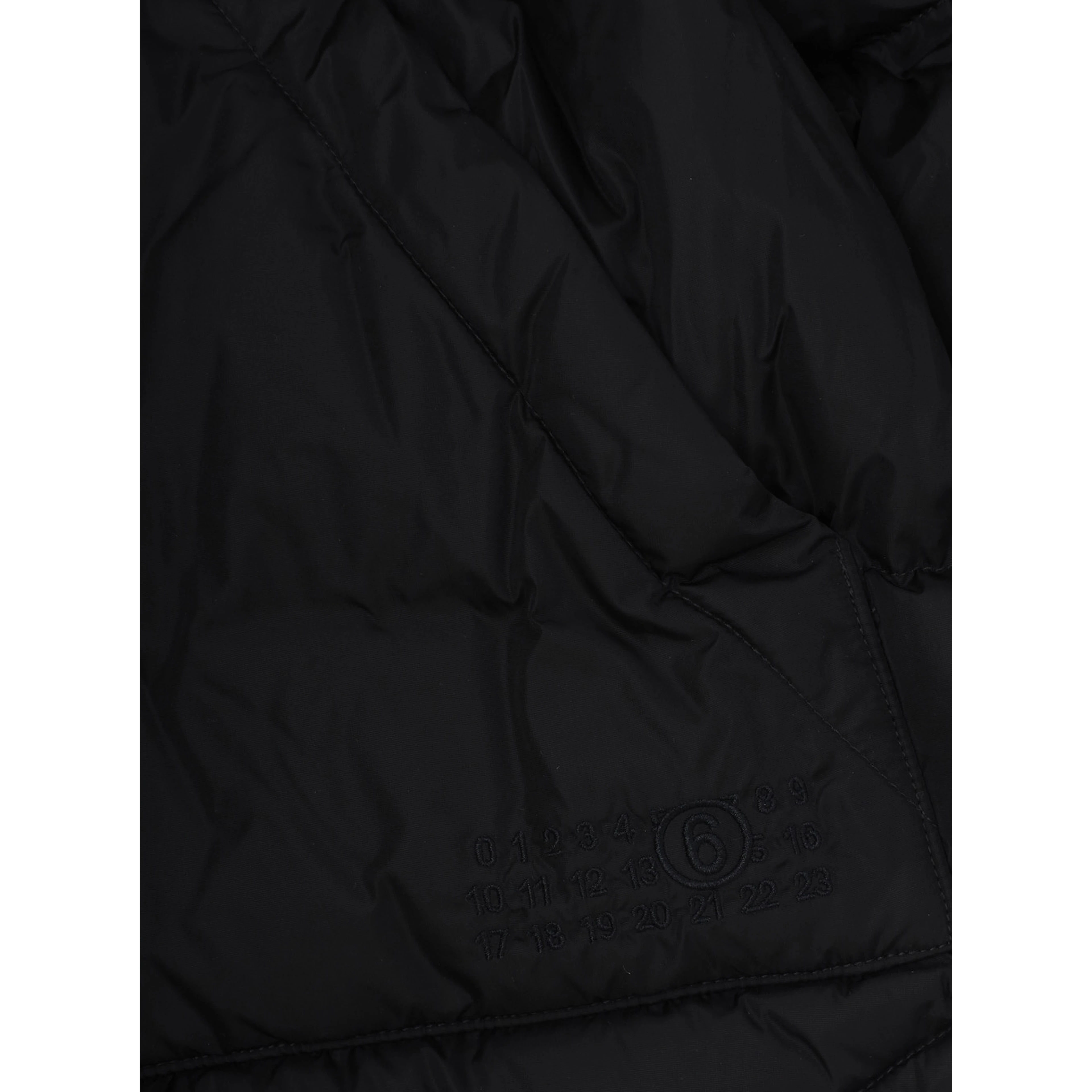 Down jacket M61090MM08BMM6J149UM6900 with high collar and pockets, in Nylon, color Black, for Boy