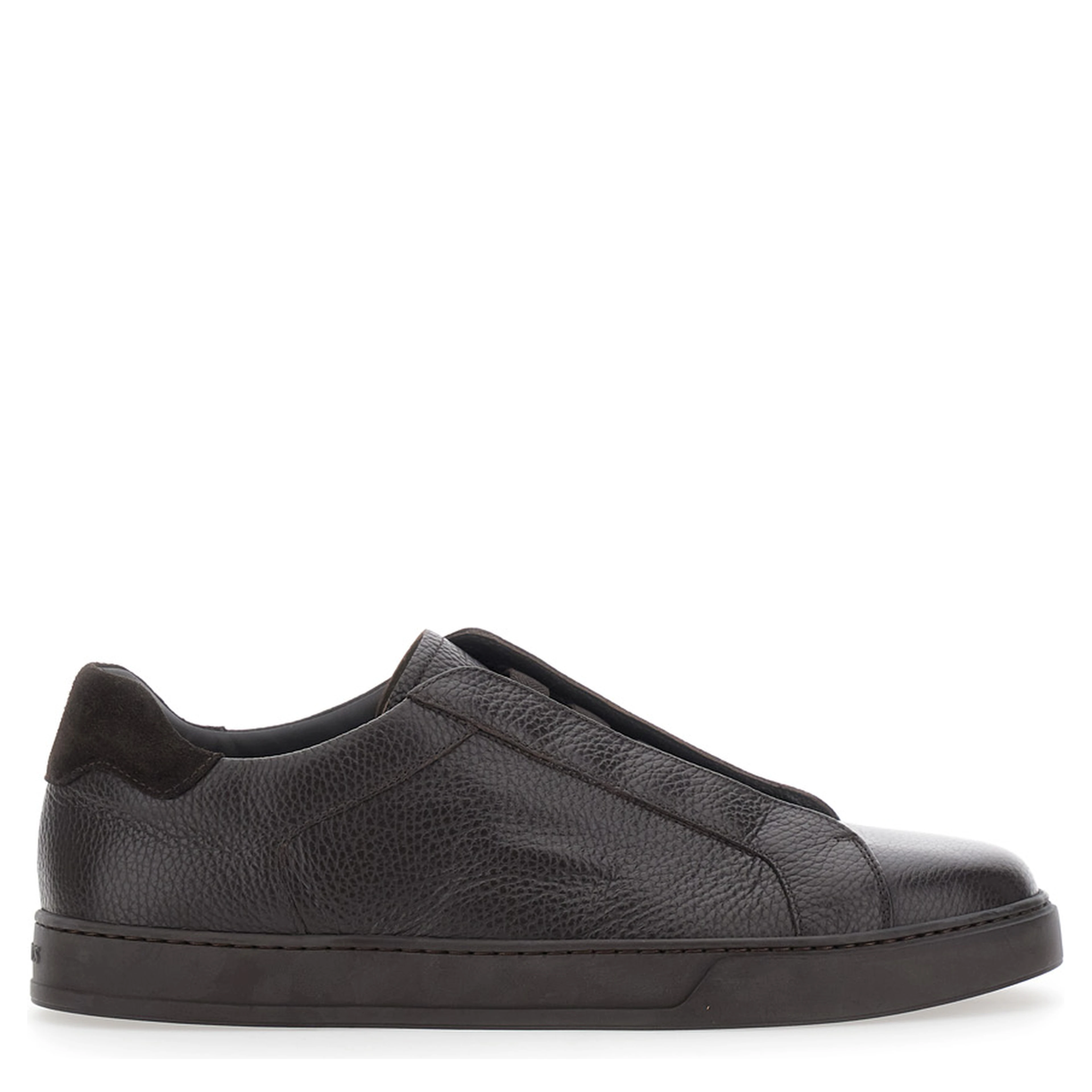 Spencer Brown Low Top Sneakers with slip-on design in leather for men