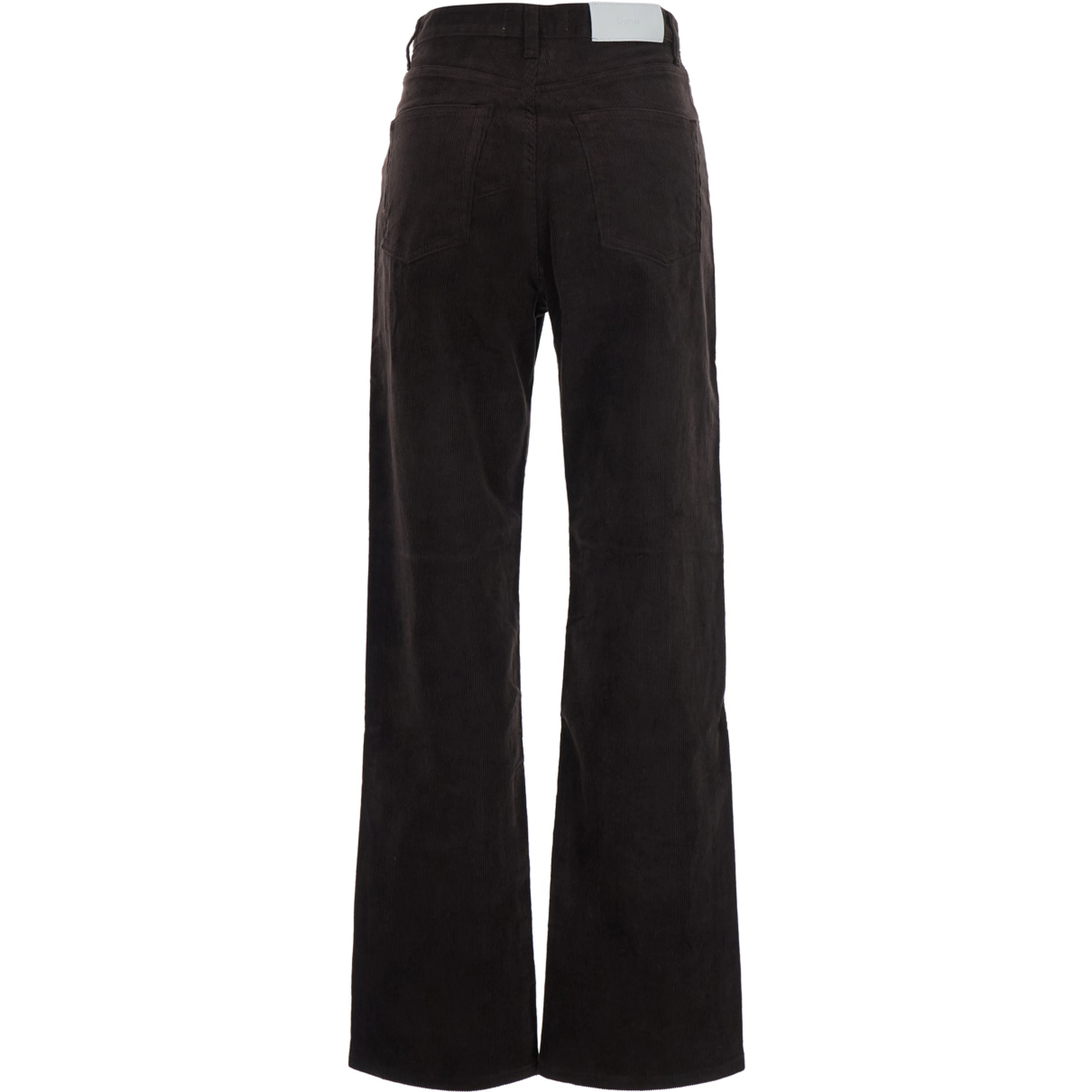 ESSENTIAL STRAIGHT CORDUROY JEANS with high waist and cotton fabric in brown for men
