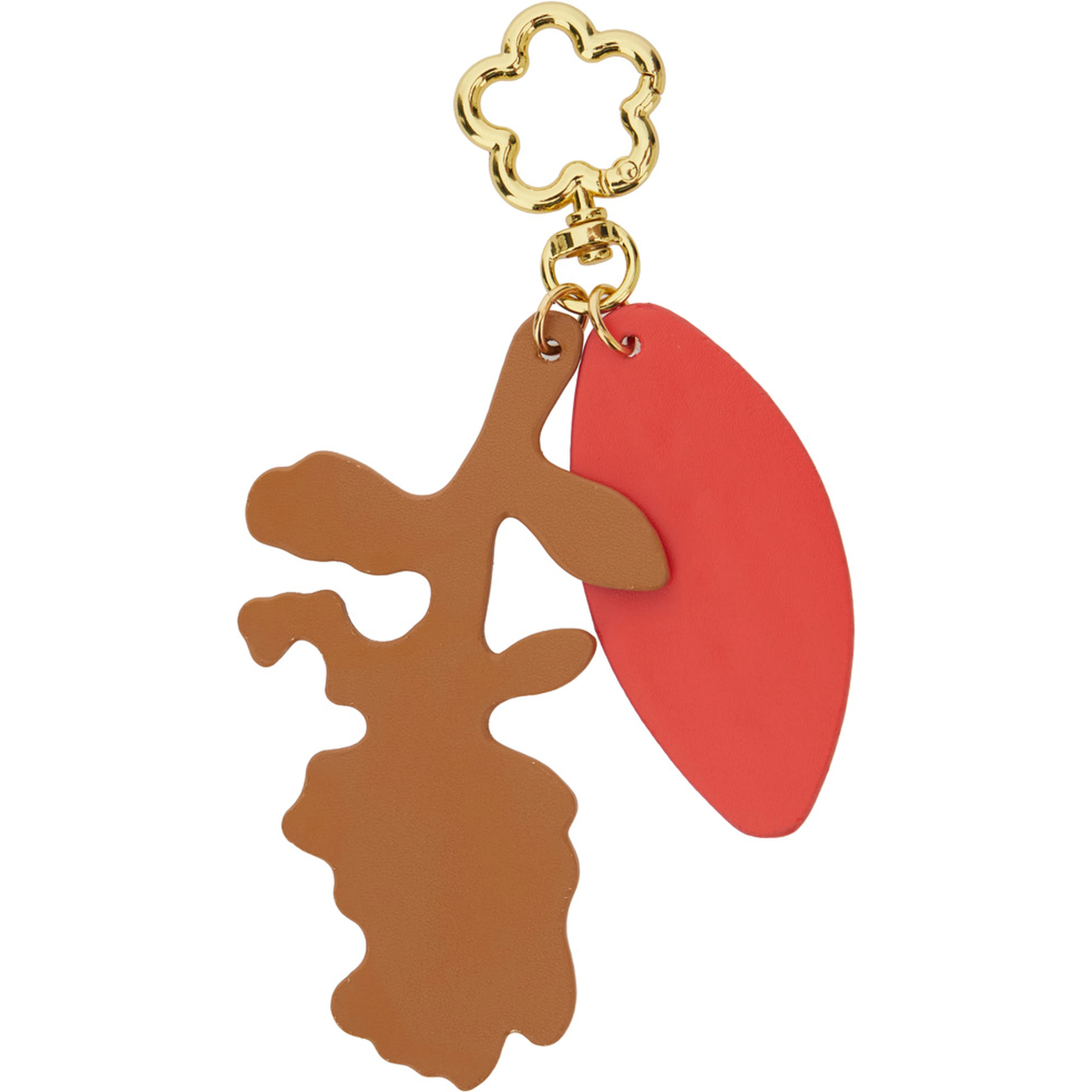 Multicolor Key ring with logo plaque and charm in tech fabric  for girls