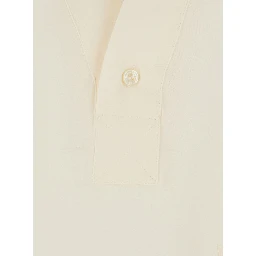 white Blouse with V-neck and long sleeves in silk for women