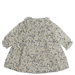 multicolor Dress with all-over motif in cotton for Girl