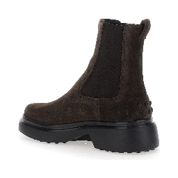 Brown Leather Ankle Boots