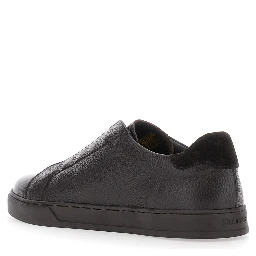 Spencer Brown Low Top Sneakers with slip-on design in leather for men