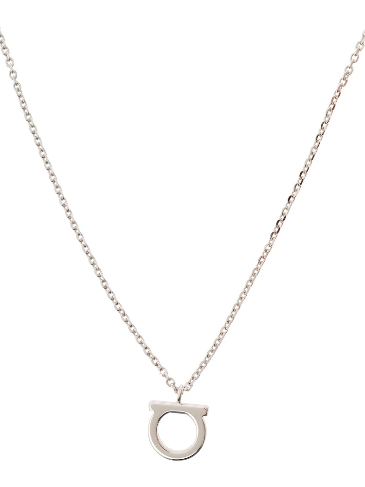 Necklace with Gancini Charm in Silver-Colored Brass for Women alternative