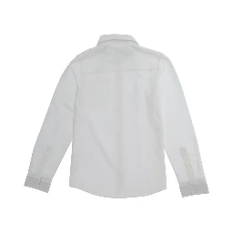 white Shirt with classic collar and front pocket in cotton Boy