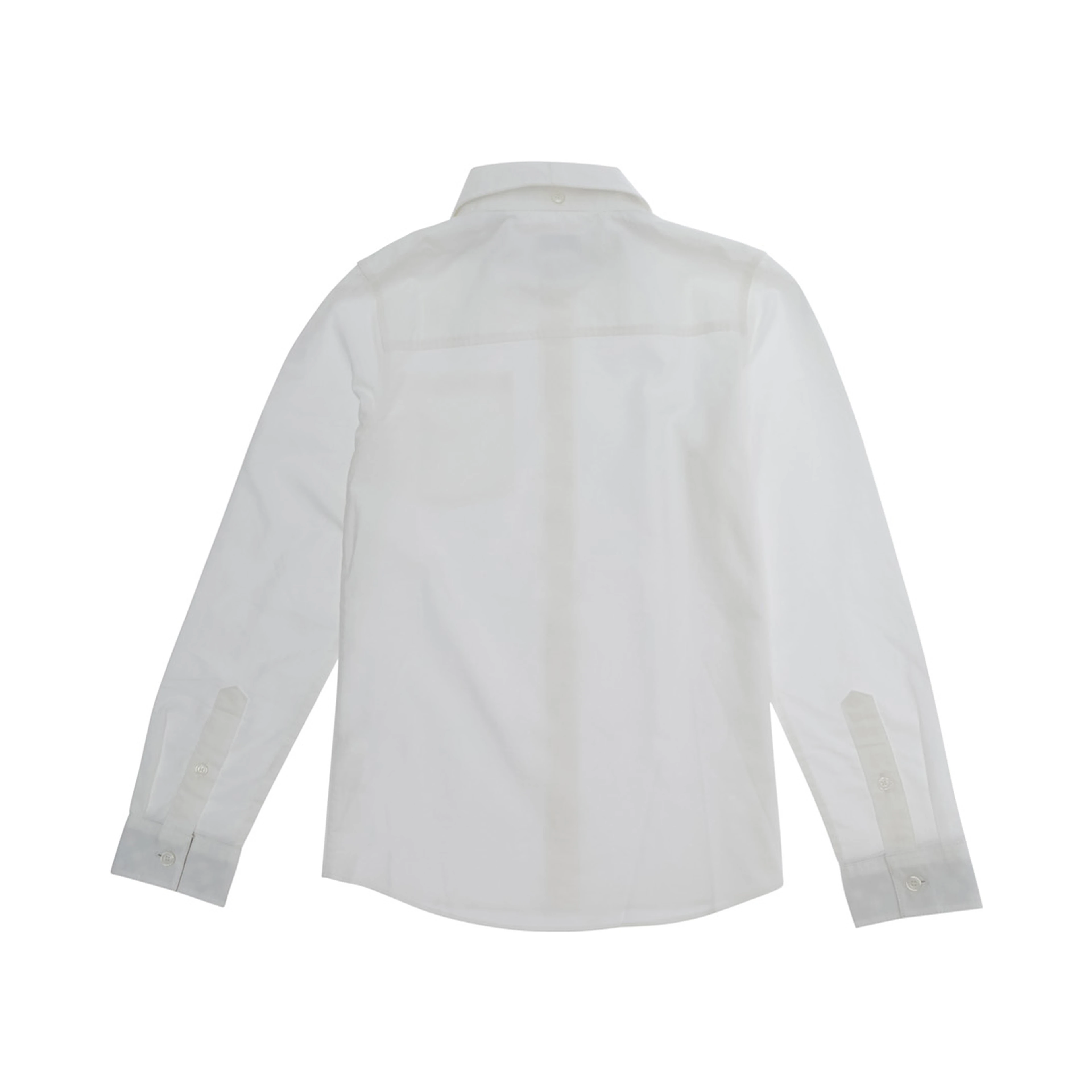 white Shirt with classic collar and front pocket in cotton Boy