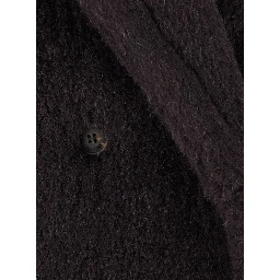 Ted Girl Brown Double-breasted Coat with maxi notched revers in wool blend for women