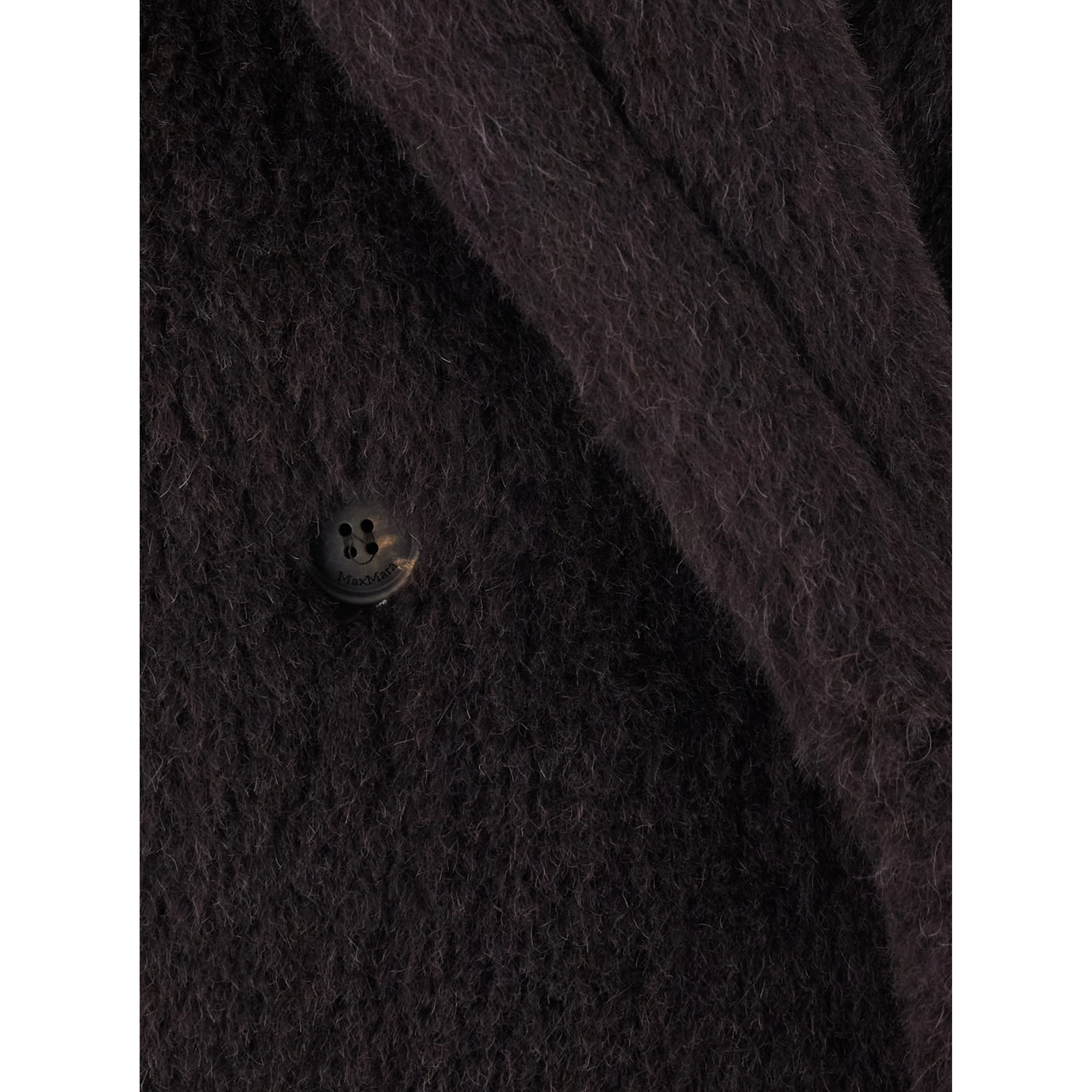 Ted Girl Brown Double-breasted Coat with maxi notched revers in wool blend for women
