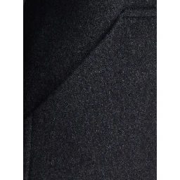 Jeanie Grey Jacket with classic collar and buttoned cuffs in wool for women