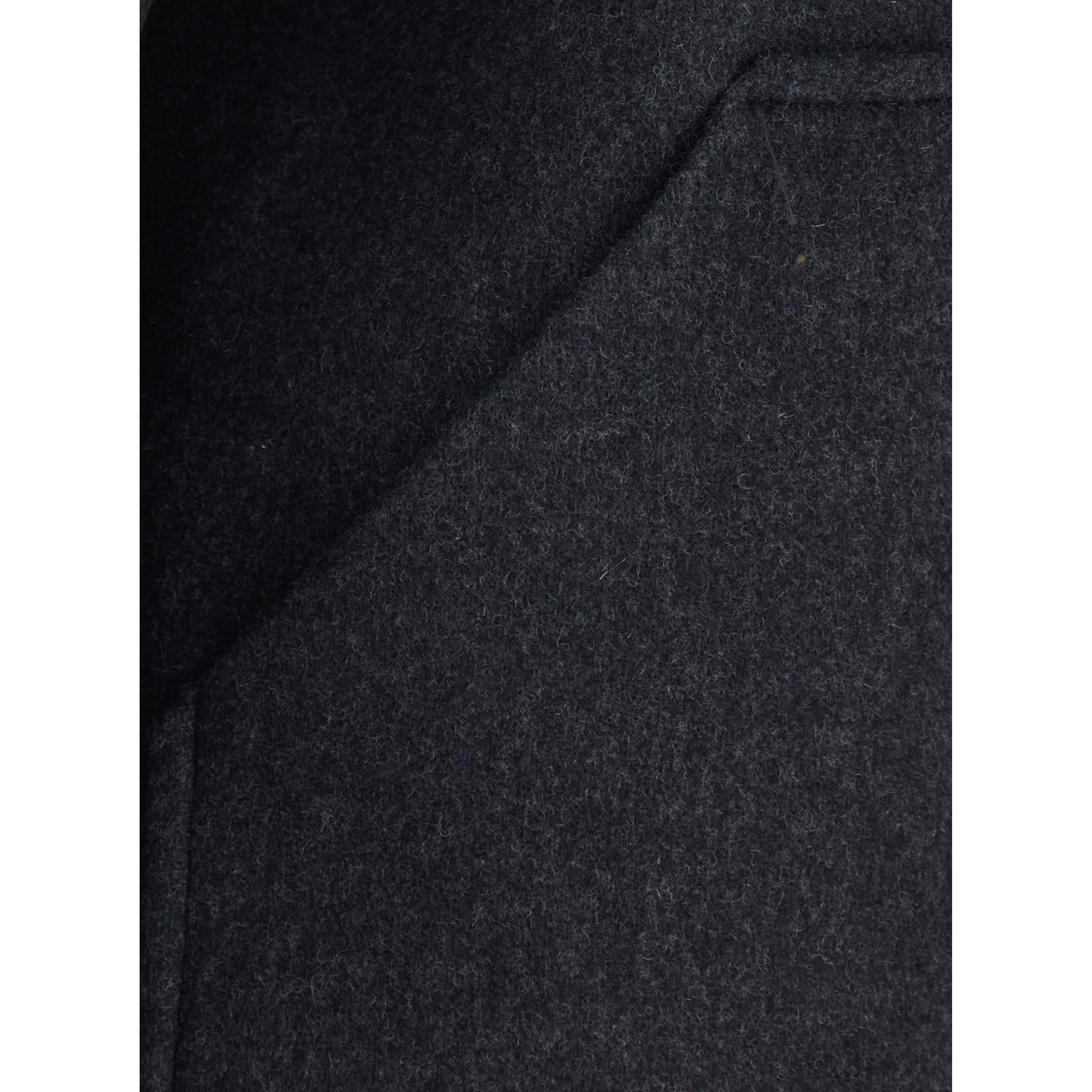 Jeanie Grey Jacket with classic collar and buttoned cuffs in wool for women
