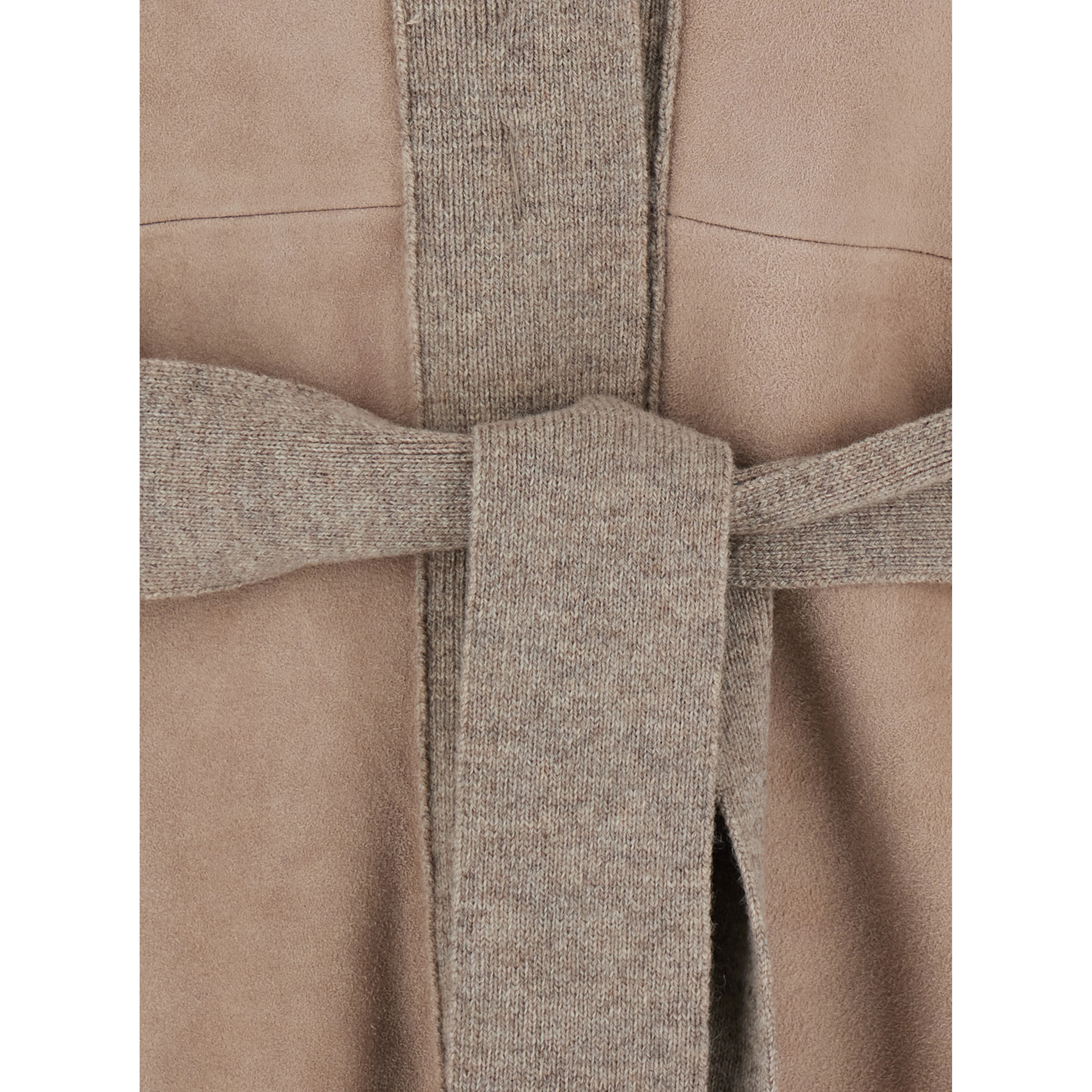 Cardigan MXS OLIVETO with long sleeves and button closure in beige for women