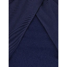 Rumi Blue Long Dress with Crossed Halterneck and Single Slit on the Back in Tech Fabric Women
