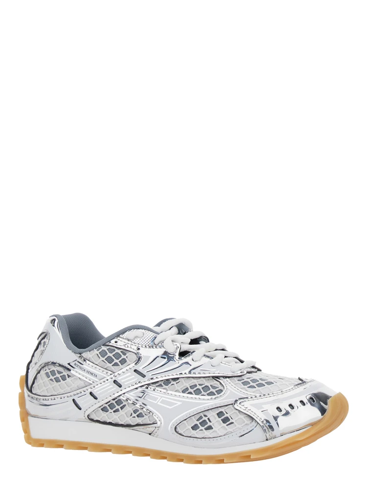Orbit White Sneaker with Logo lettering Detail in Tech Fabric for women alternative