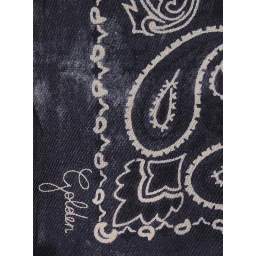 Gray silk all-over Paisley print scarf for women