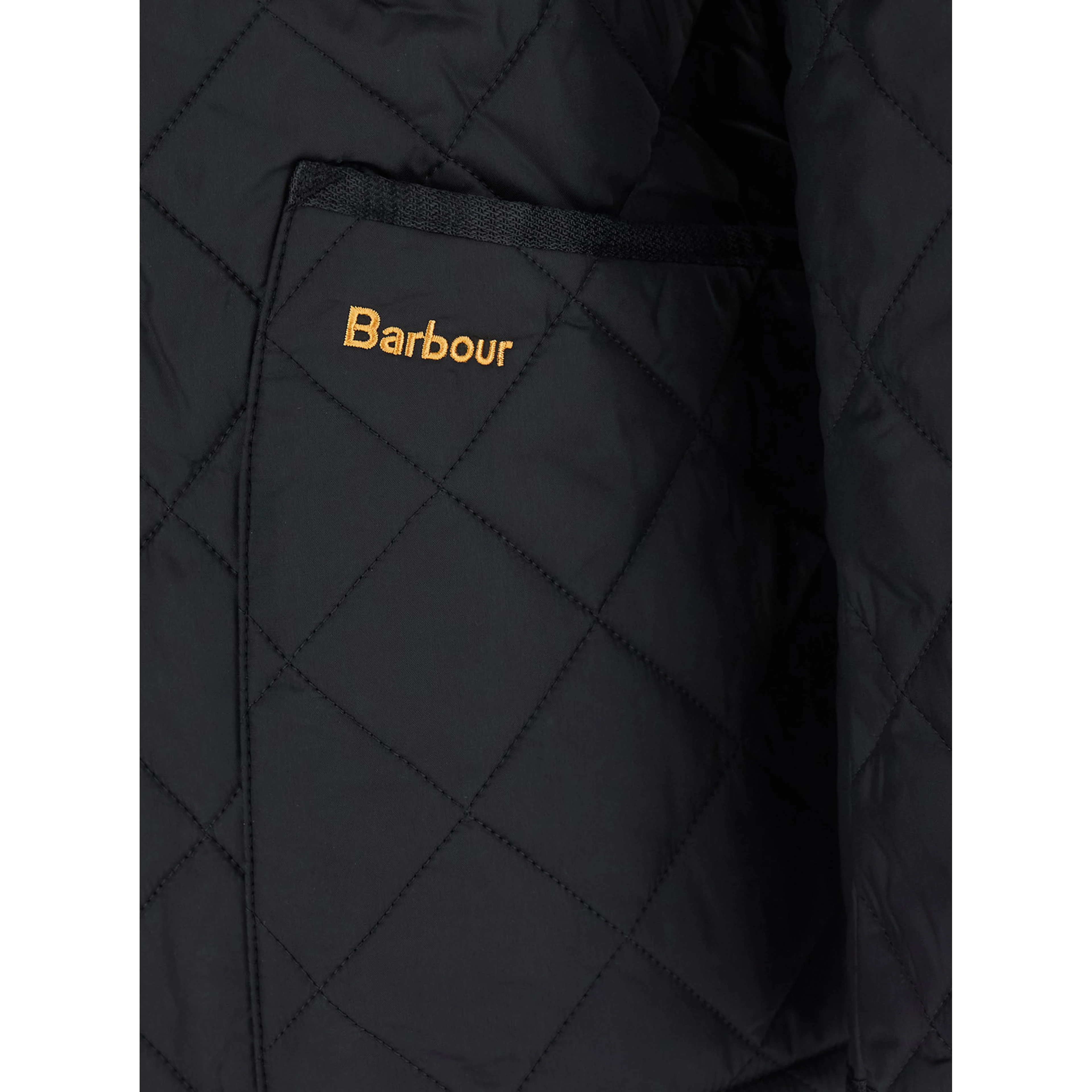 Jacket Heritage Liddesdale with Classic Ribbed Collar and Logo Lettering on the Front in Black Tech Fabric Men