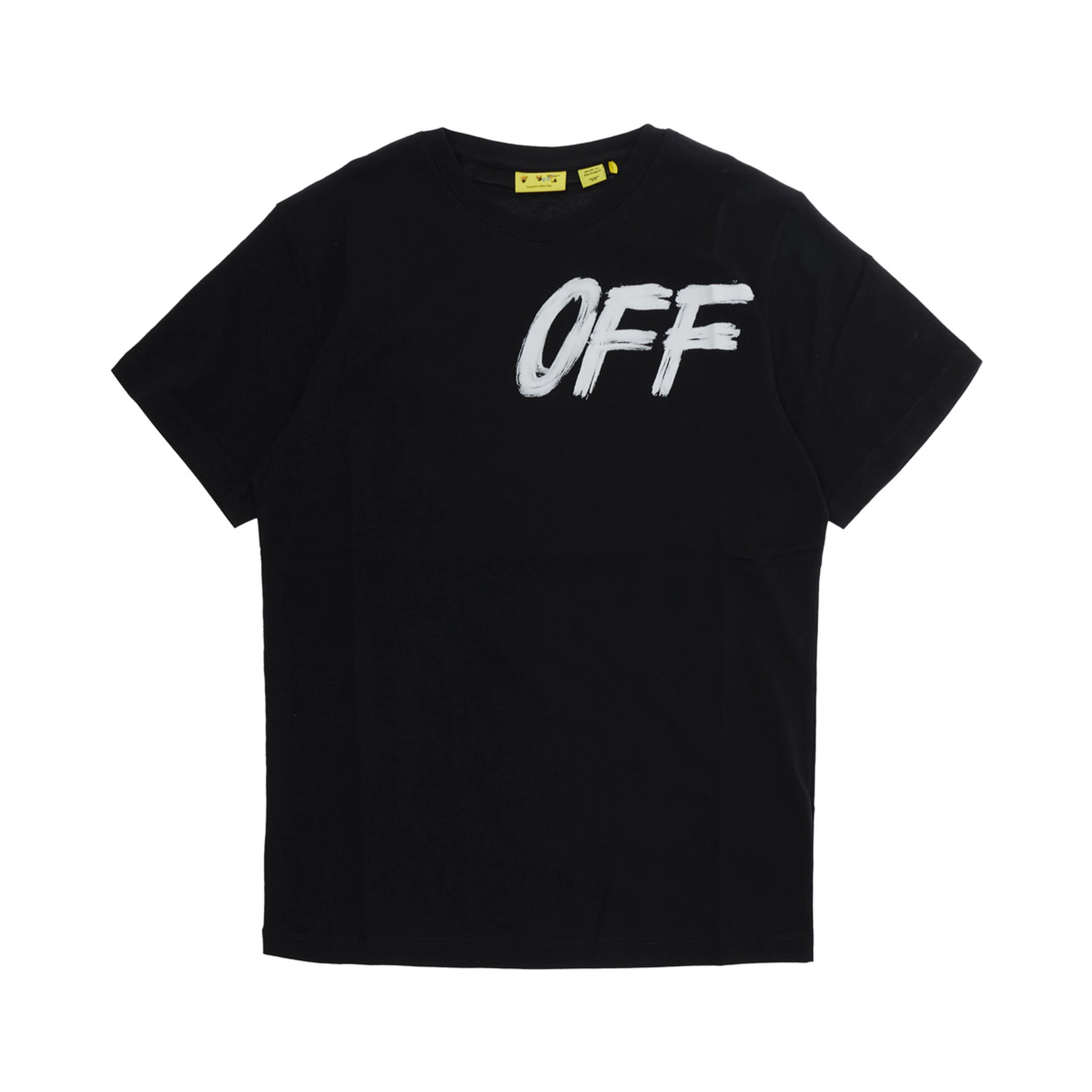 Black T-shirt with front and back logo in cotton for Boy