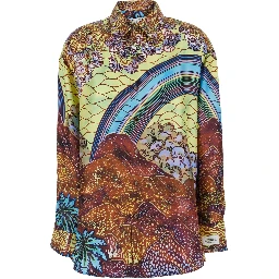Dynamite multicolor Shirt with all-over floral print in silk for women