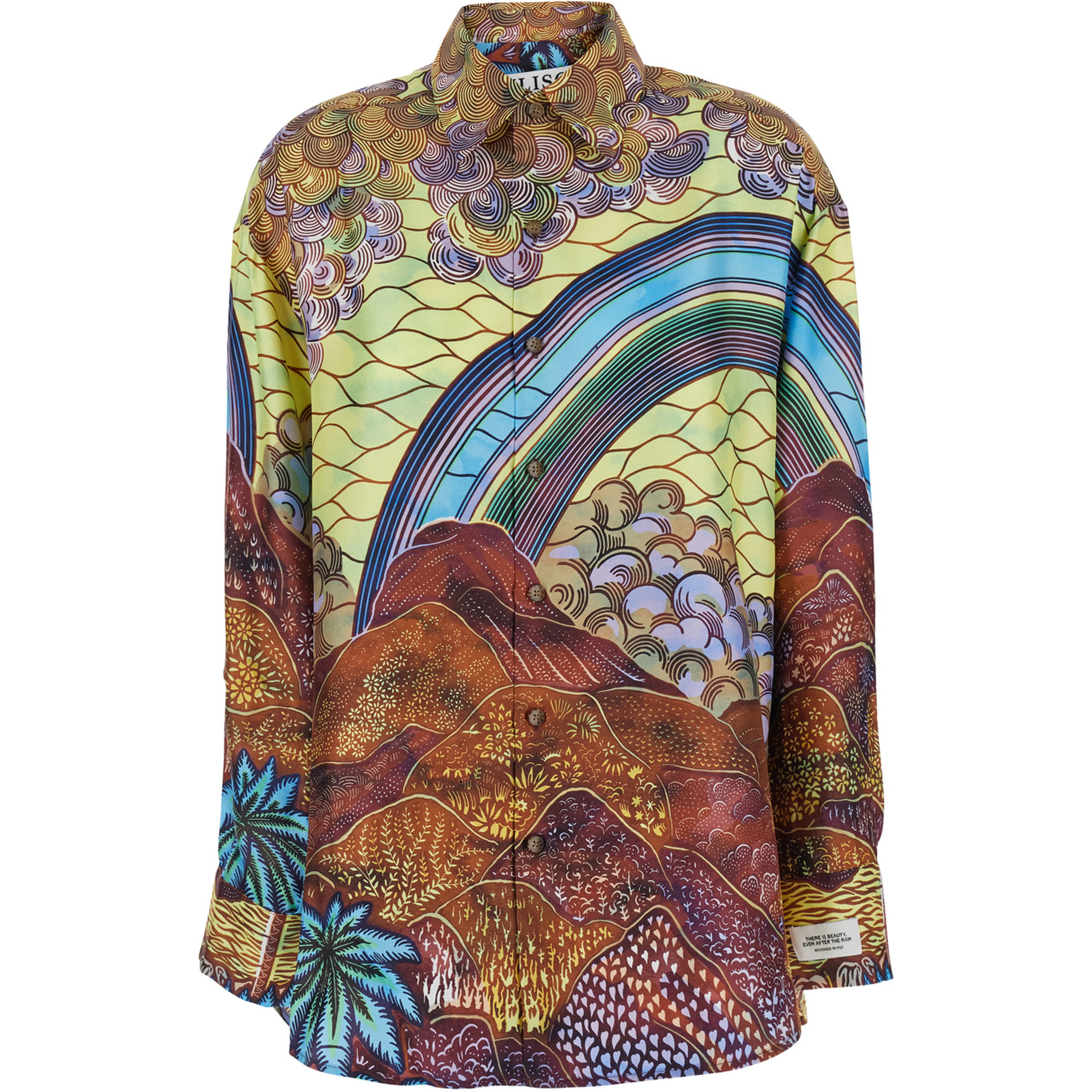 Dynamite multicolor Shirt with all-over floral print in silk for women