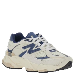 Blue Low Top Sneakers with Logo Patch on the Side and Perforated Design in  Fabric Boy