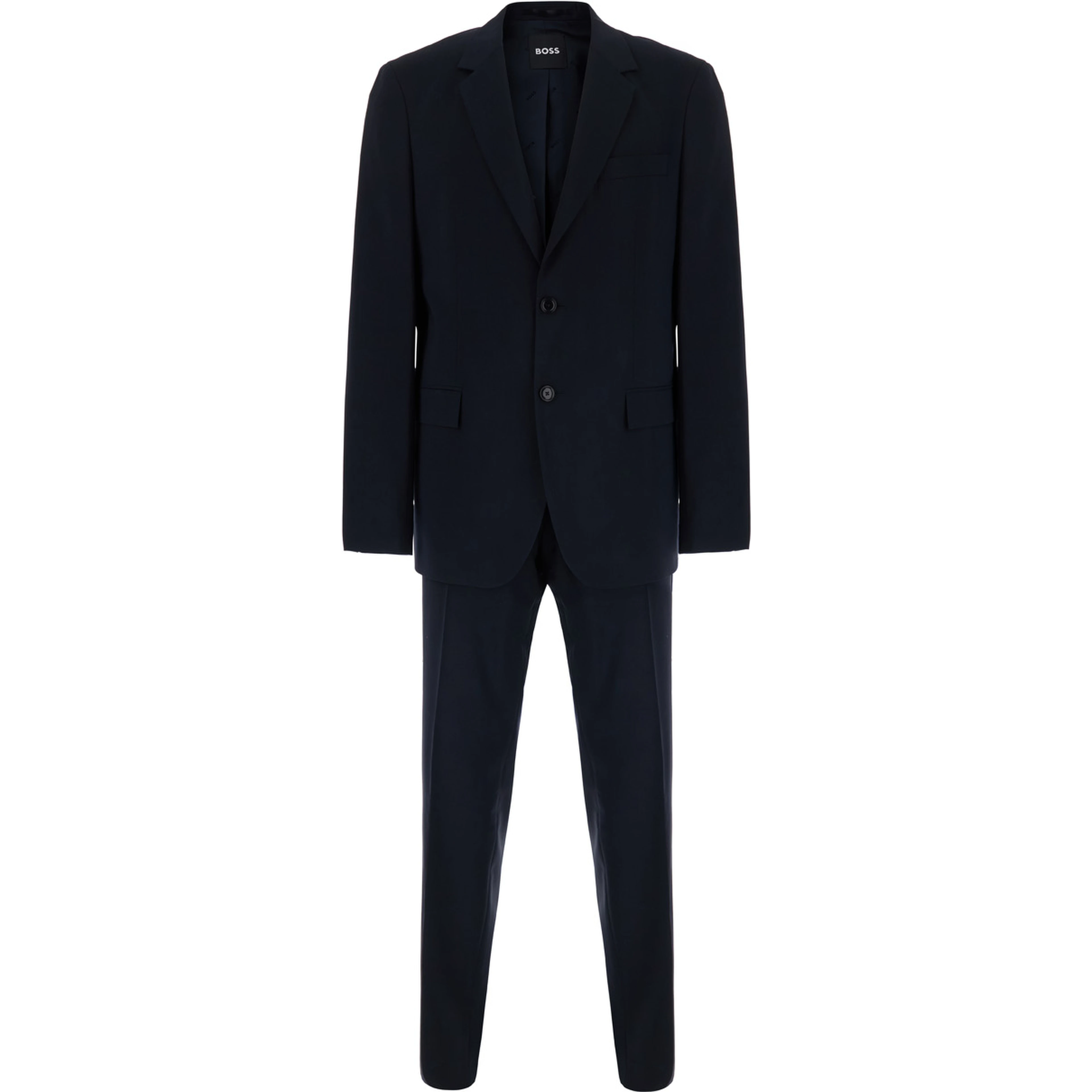 Houston Blue Single-breasted Suit with Notched revers in stretch wool for Men
