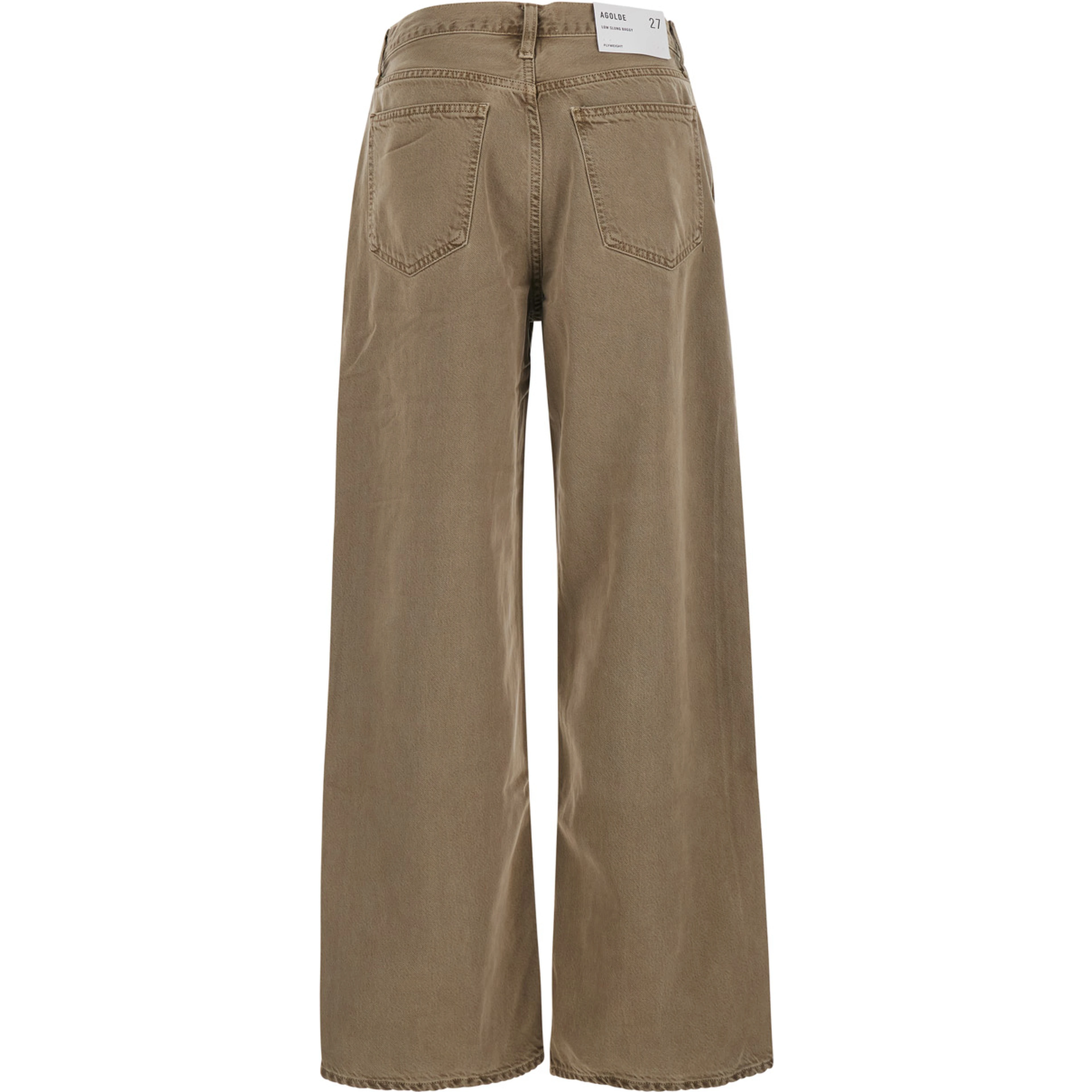 LOW SLUNG BAGGY brown jeans with five-pocket design in cotton Blend women