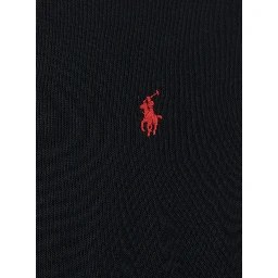 Black "Classic Fit" polo shirt with classic collar and Pony embroidery on the front in cotton for men