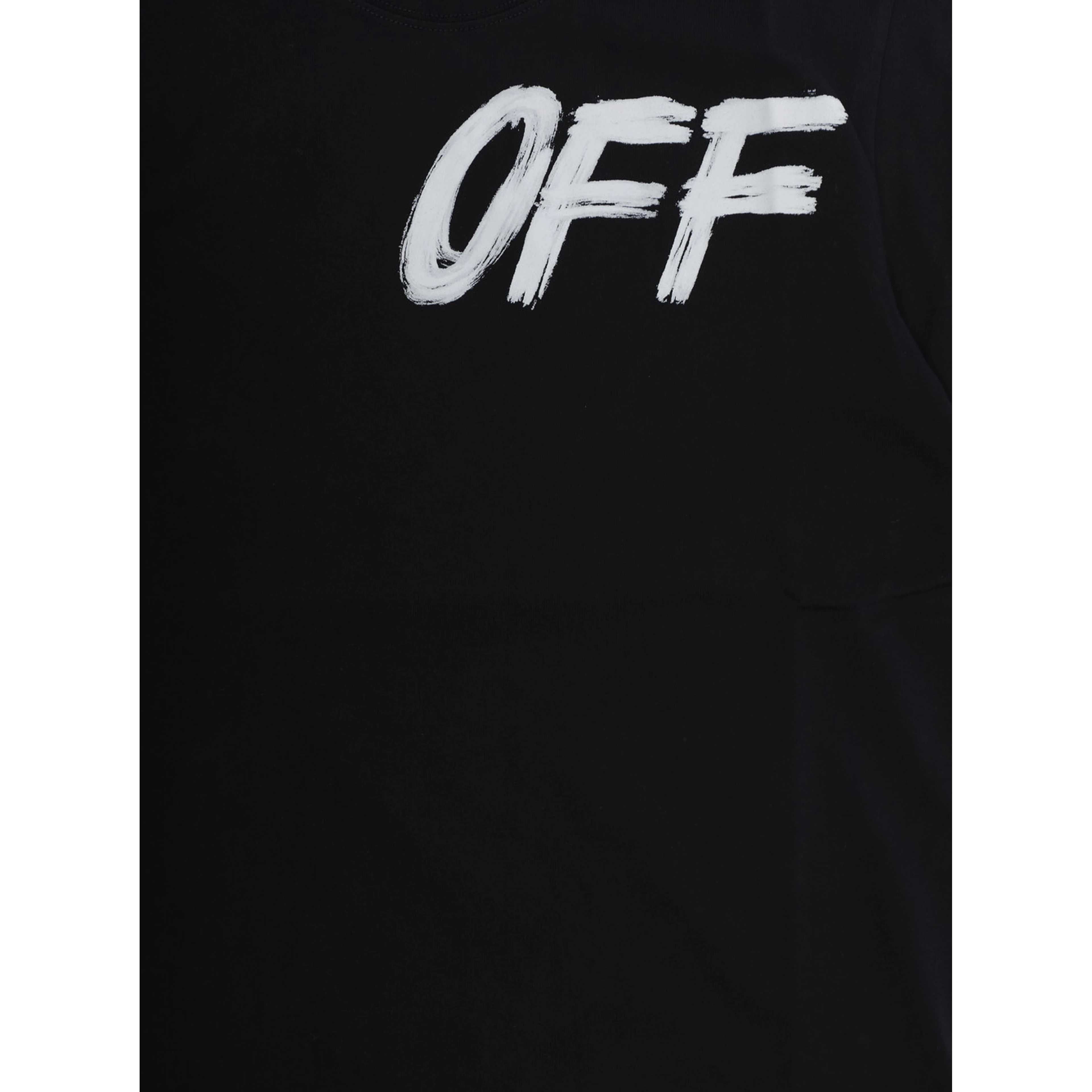 Black T-shirt with front and back logo in cotton for Boy