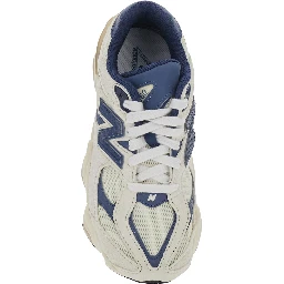 Blue Low Top Sneakers with Logo Patch on the Side and Perforated Design in  Fabric Boy