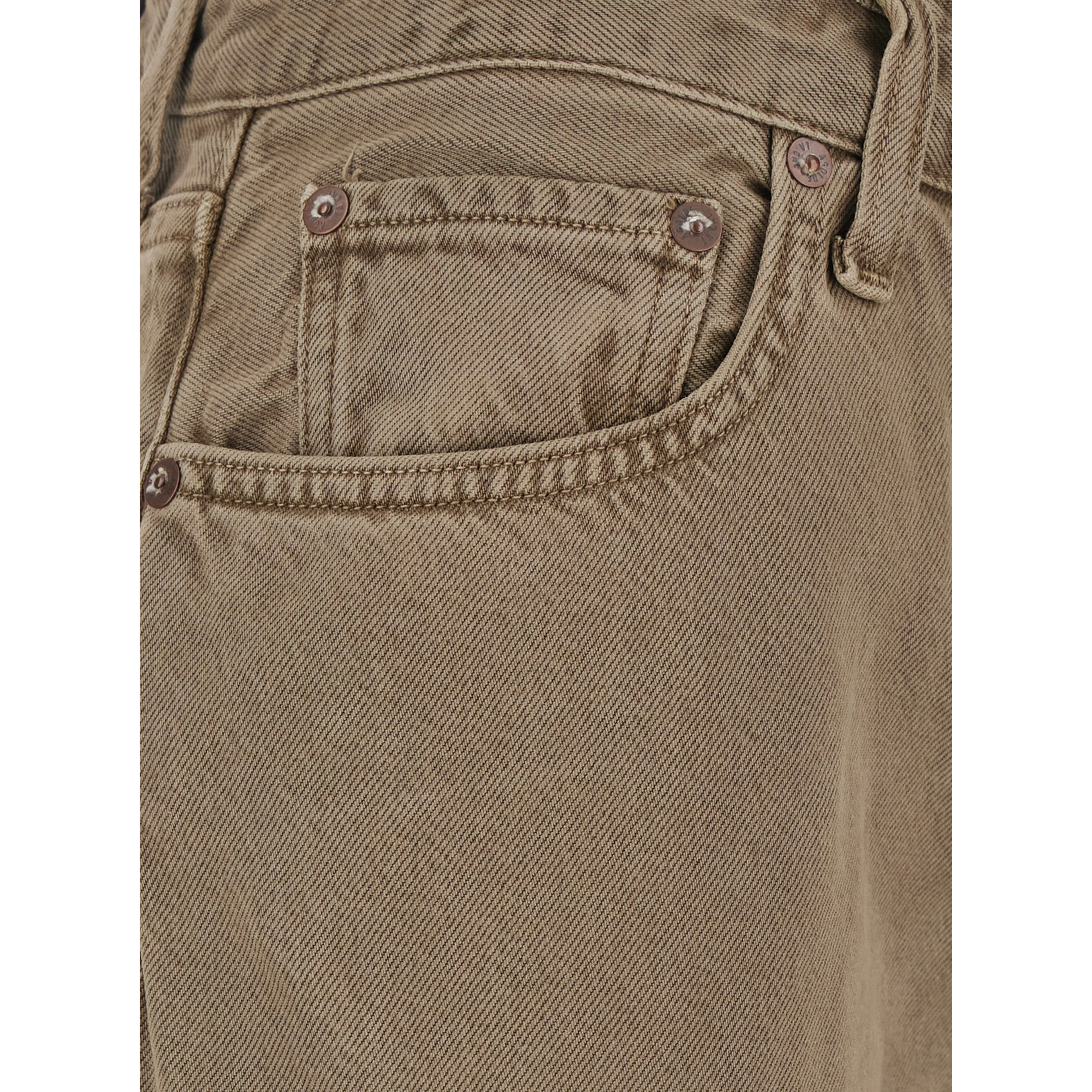 LOW SLUNG BAGGY brown jeans with five-pocket design in cotton Blend women