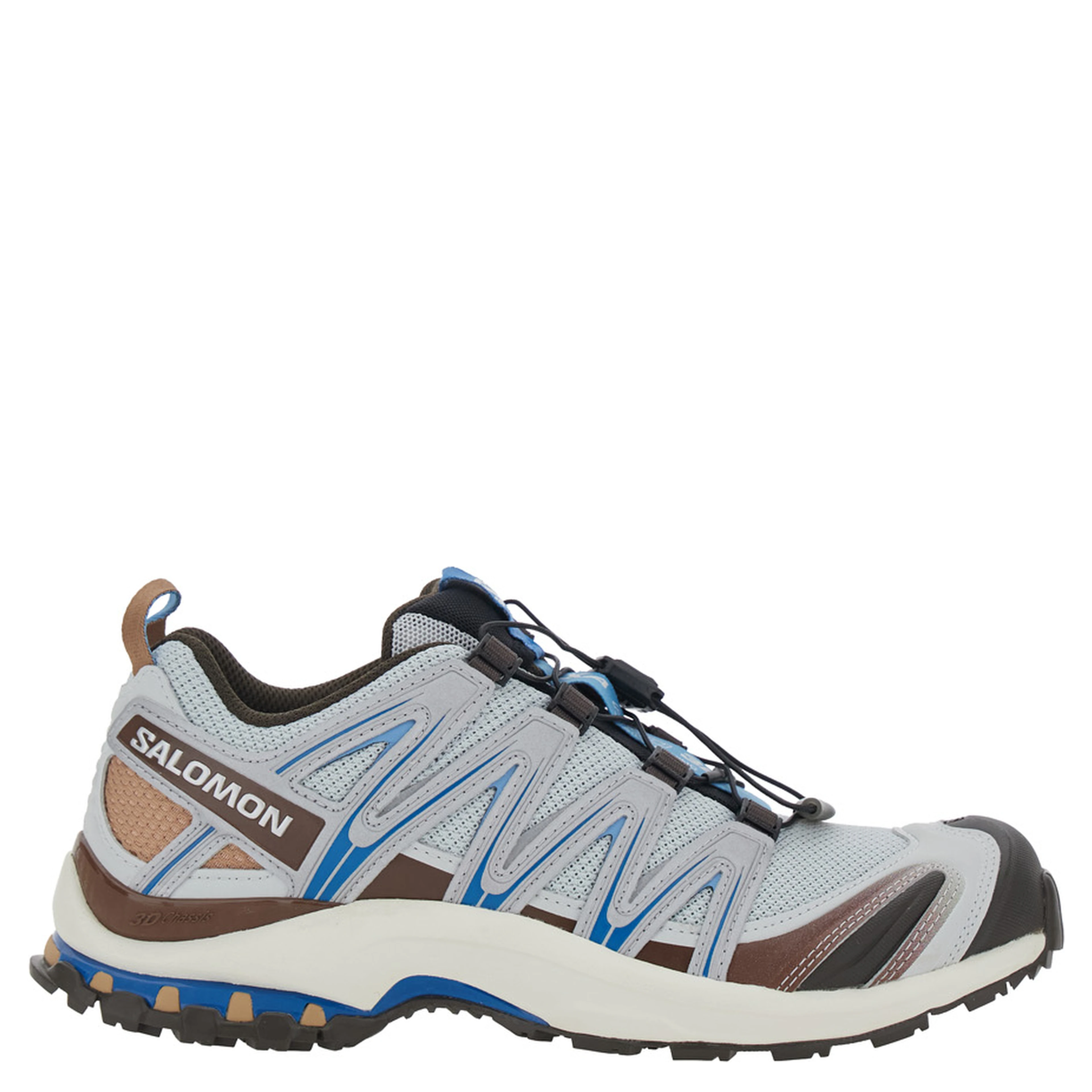XA PRO 3D Light Blue Sneaker with Logo Patch on the Side and Perforated Inserts in Tech Fabric Unisex