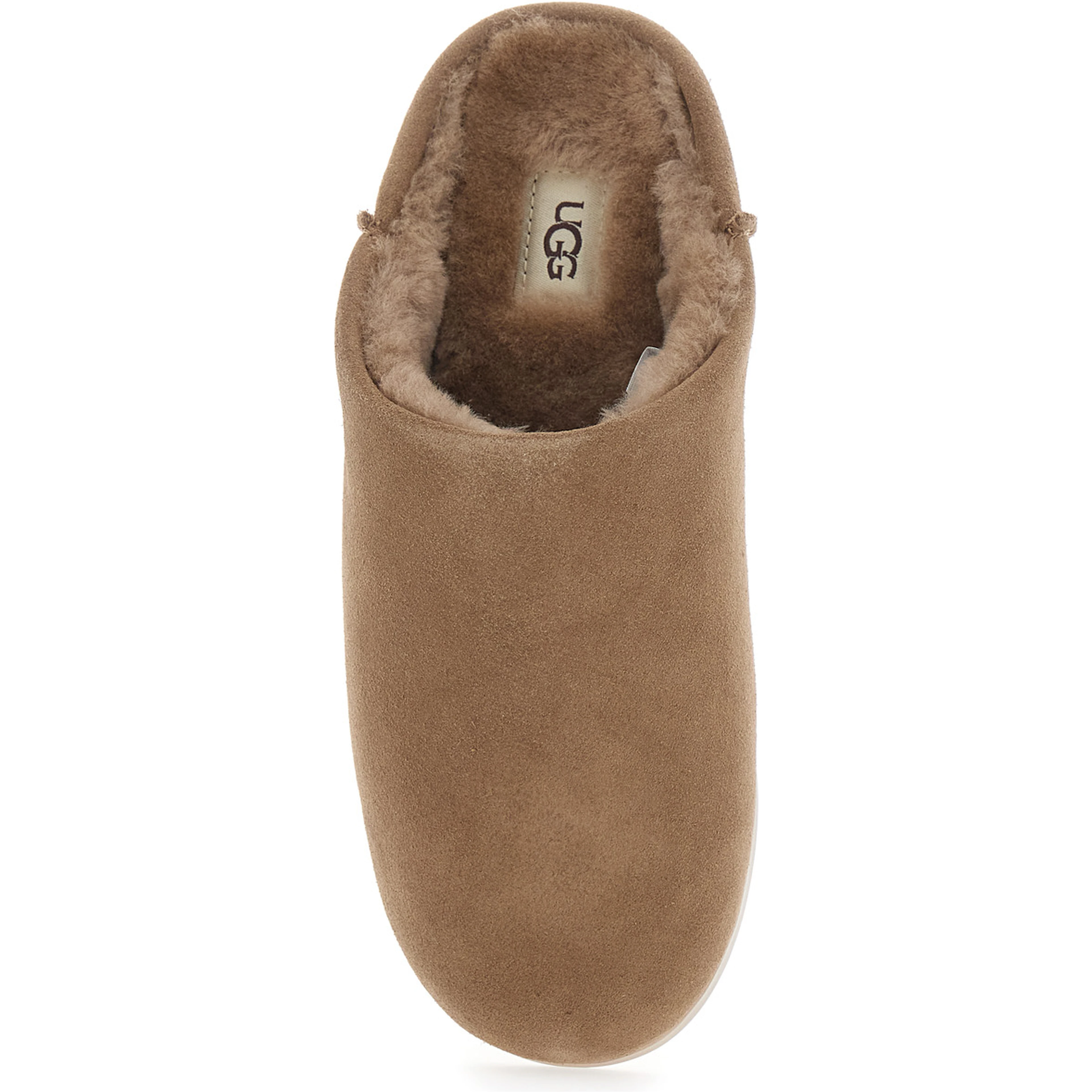 ELEA SLIP ON is a mule with a rubber sole and brown leather upper for women