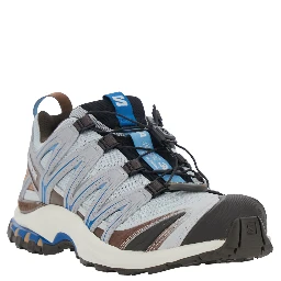 XA PRO 3D Light Blue Sneaker with Logo Patch on the Side and Perforated Inserts in Tech Fabric Unisex