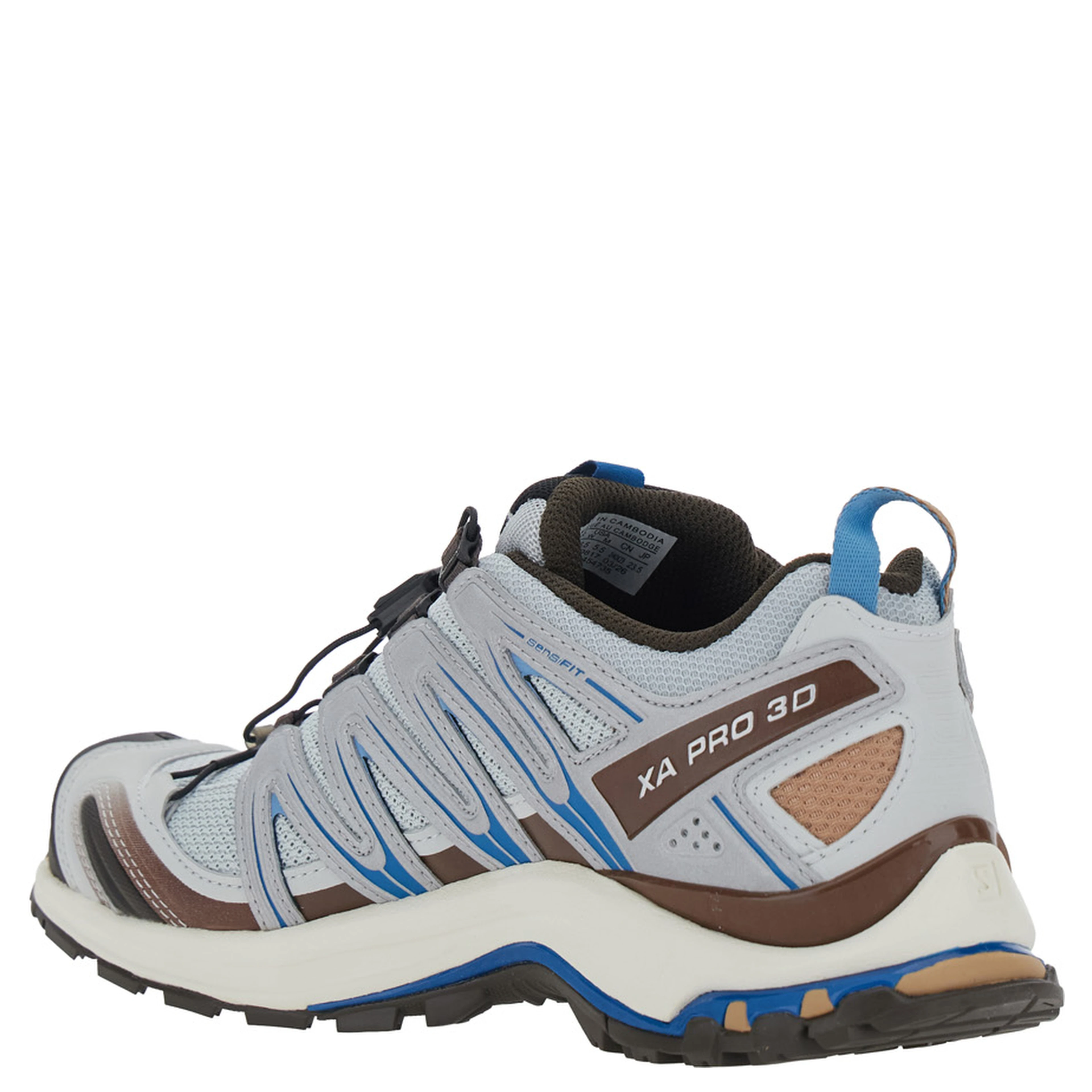 XA PRO 3D Light Blue Sneaker with Logo Patch on the Side and Perforated Inserts in Tech Fabric Unisex