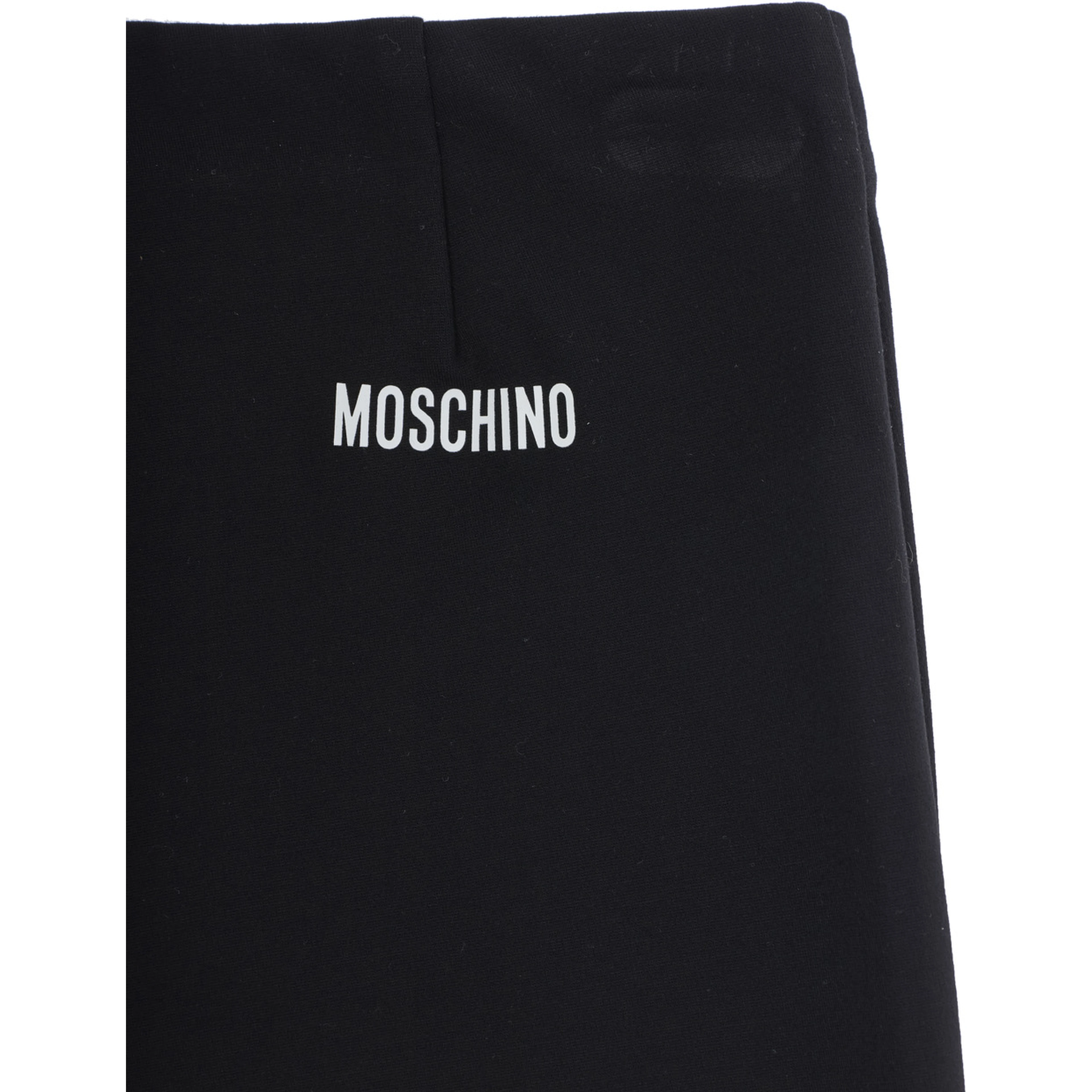 Black Wide-leg pants with logo lettering on the back in cotton blend Girl