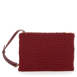 Soho Red Medium Crossbody Bag with Adjustable and Removable Strap and Intreccio Motif in Eco-leather for Women