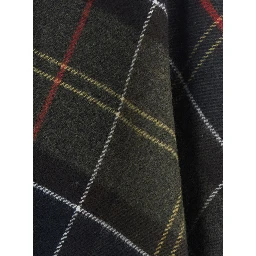 Staffin Tartan Serape is a cape with shawl collar and long sleeves in brown tech fabric unisex