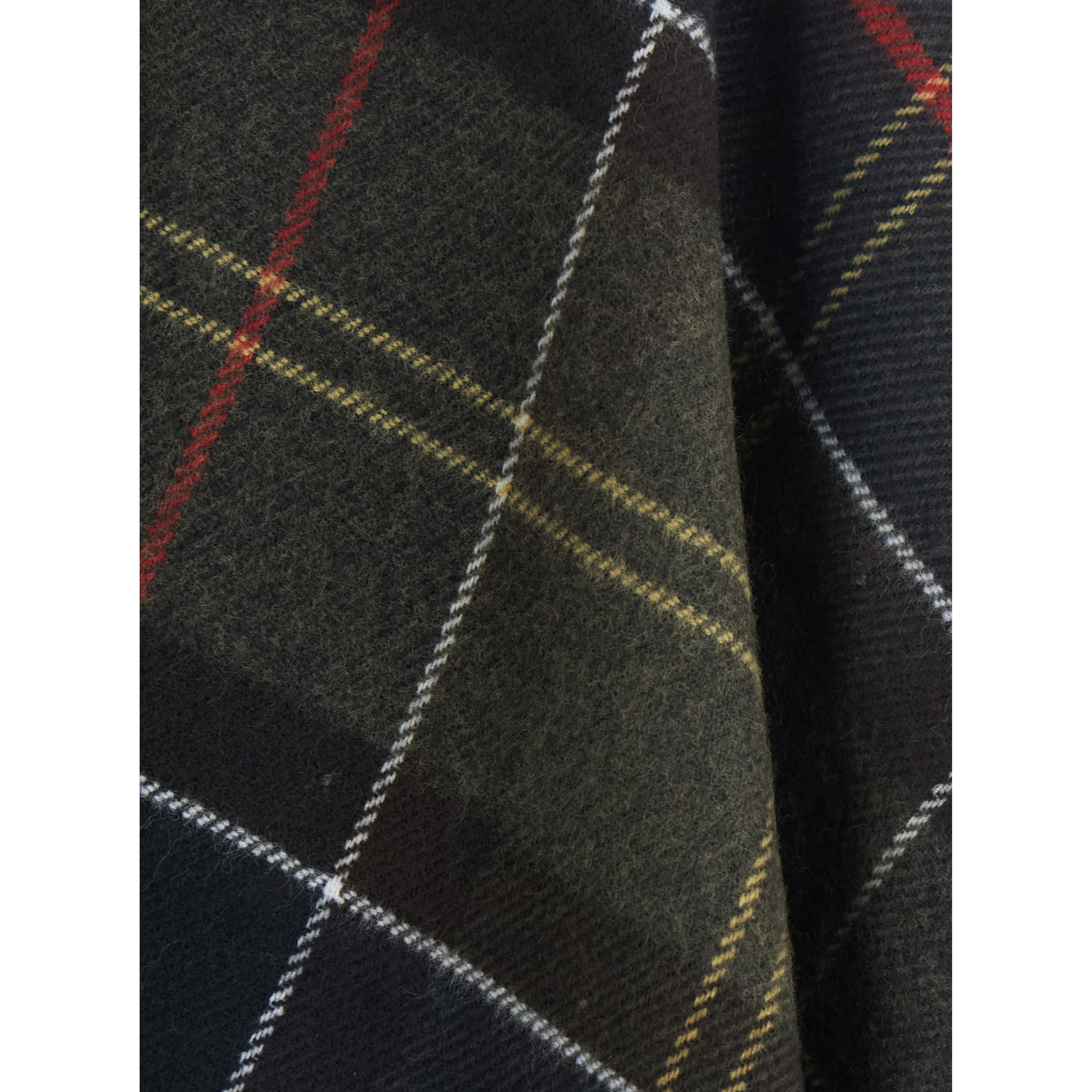 Staffin Tartan Serape is a cape with shawl collar and long sleeves in brown tech fabric unisex